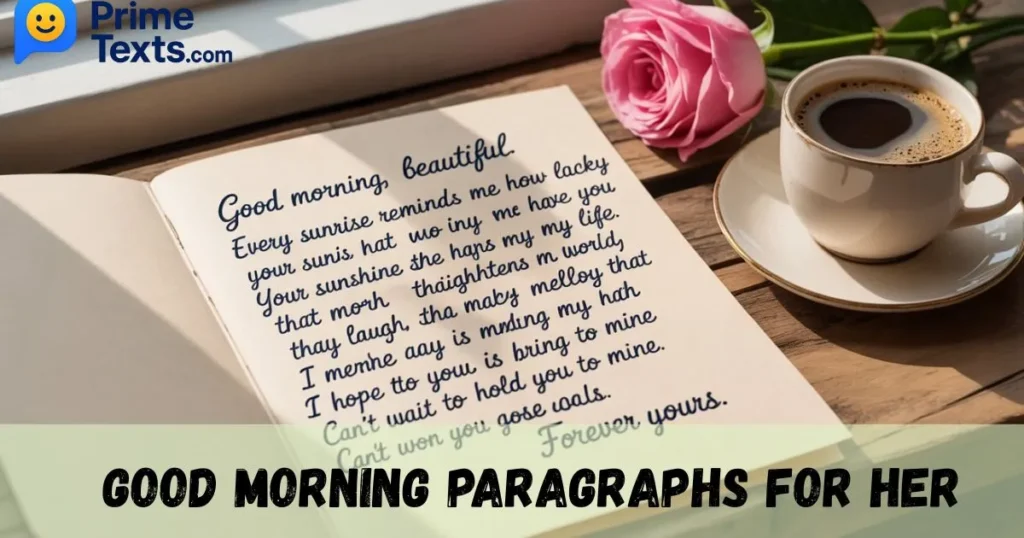Best Good morning paragraphs for her
