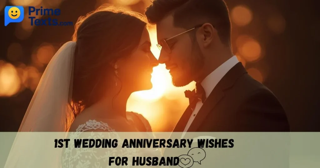 1st Wedding Anniversary Wishes For Husband