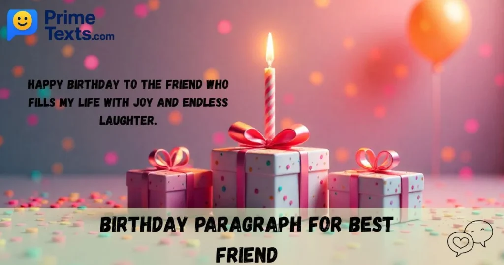 Birthday Paragraph For Best Friend