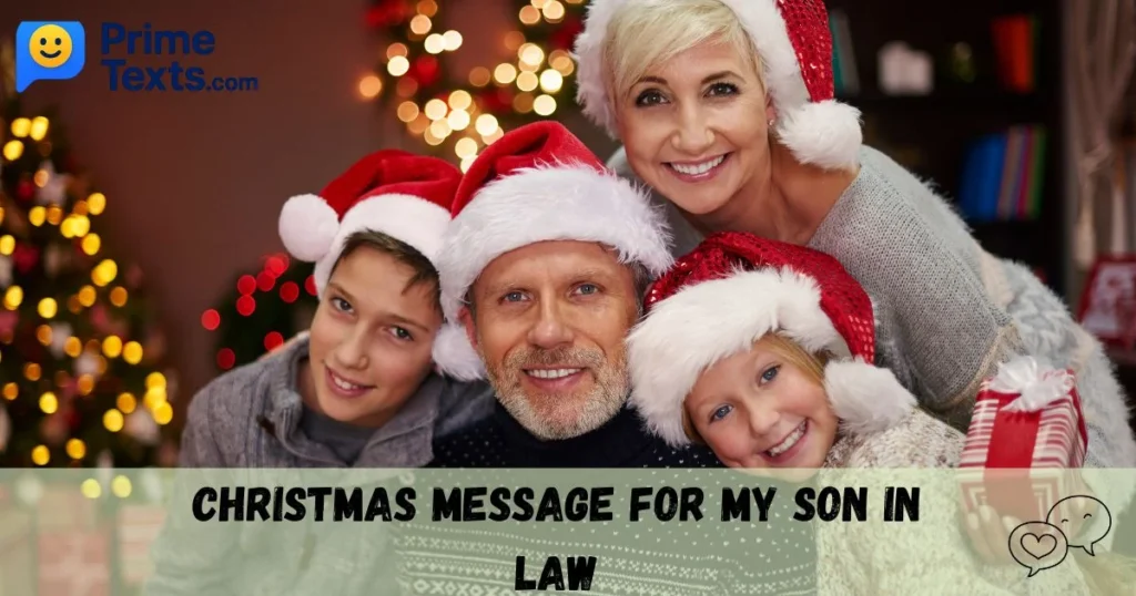 Christmas Message For My Son In Law
