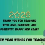 New Year Wishes For Teacher