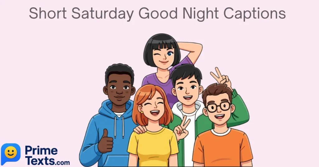 Short Saturday Good Night Captions