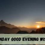 Monday Good Evening Wishes