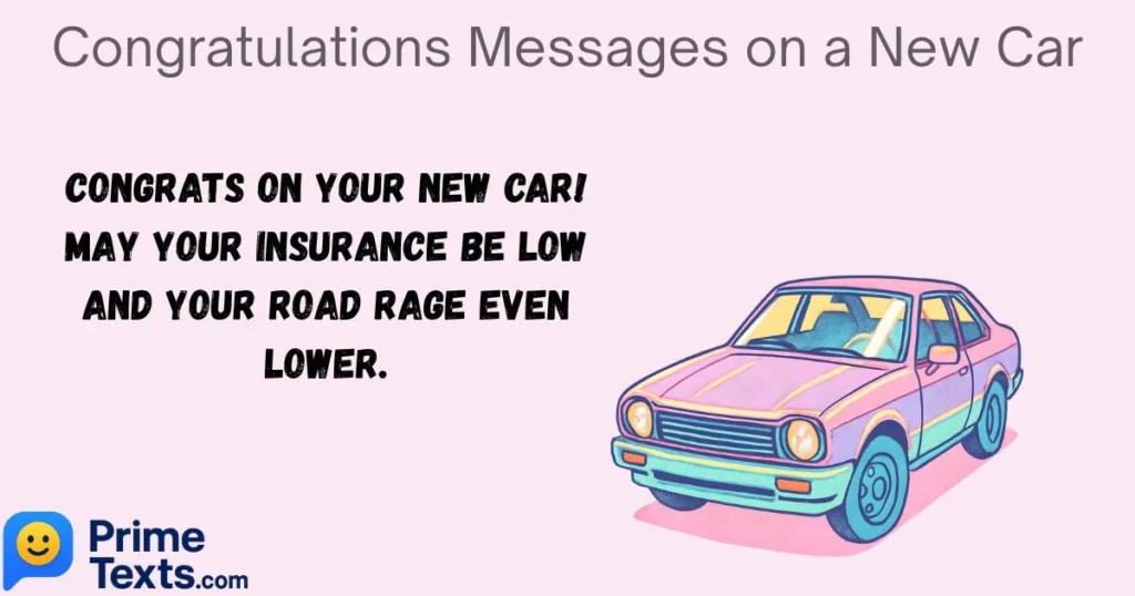 Congratulations Messages On A New Car