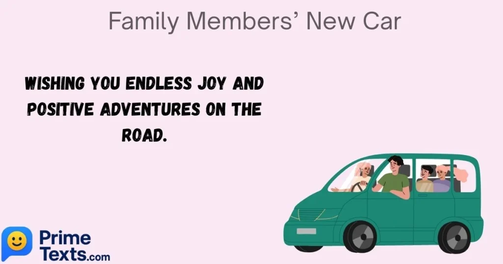 Family Members New Car