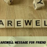 Farewell Message For Friend