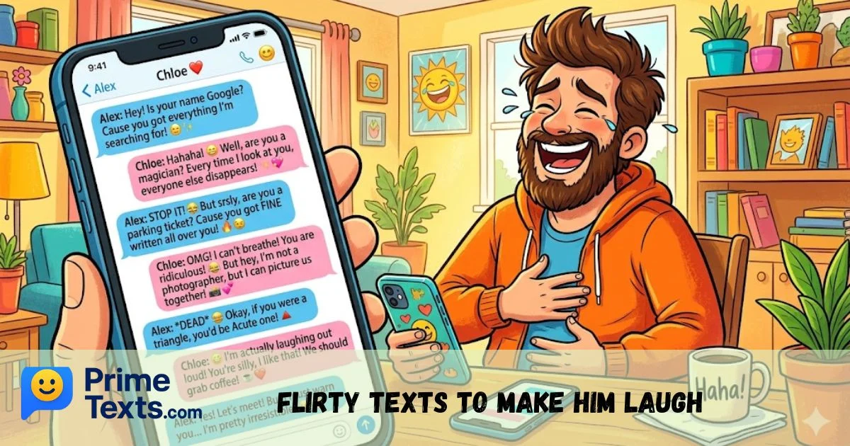 Flirty Texts To Make Him Laugh