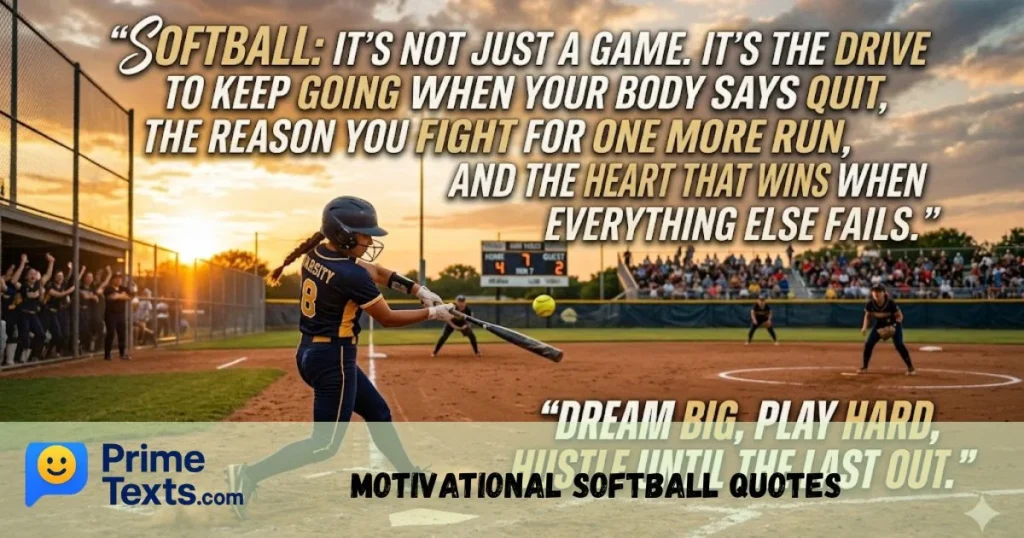 Motivational Softball Quotes