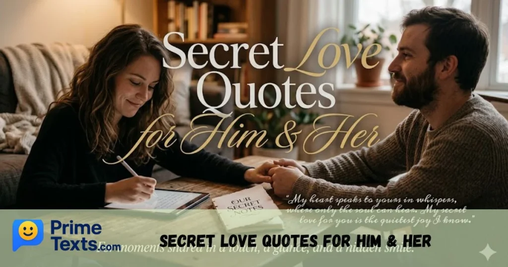 Secret Love Quotes For Him And Her